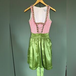 Nwot Vintage Edel Herz Dress and Apron Austrian Clothing Bavaria Octoberfest XS